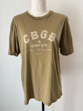 Classic CBGB Olive Graphic Band T-Shirt - Men